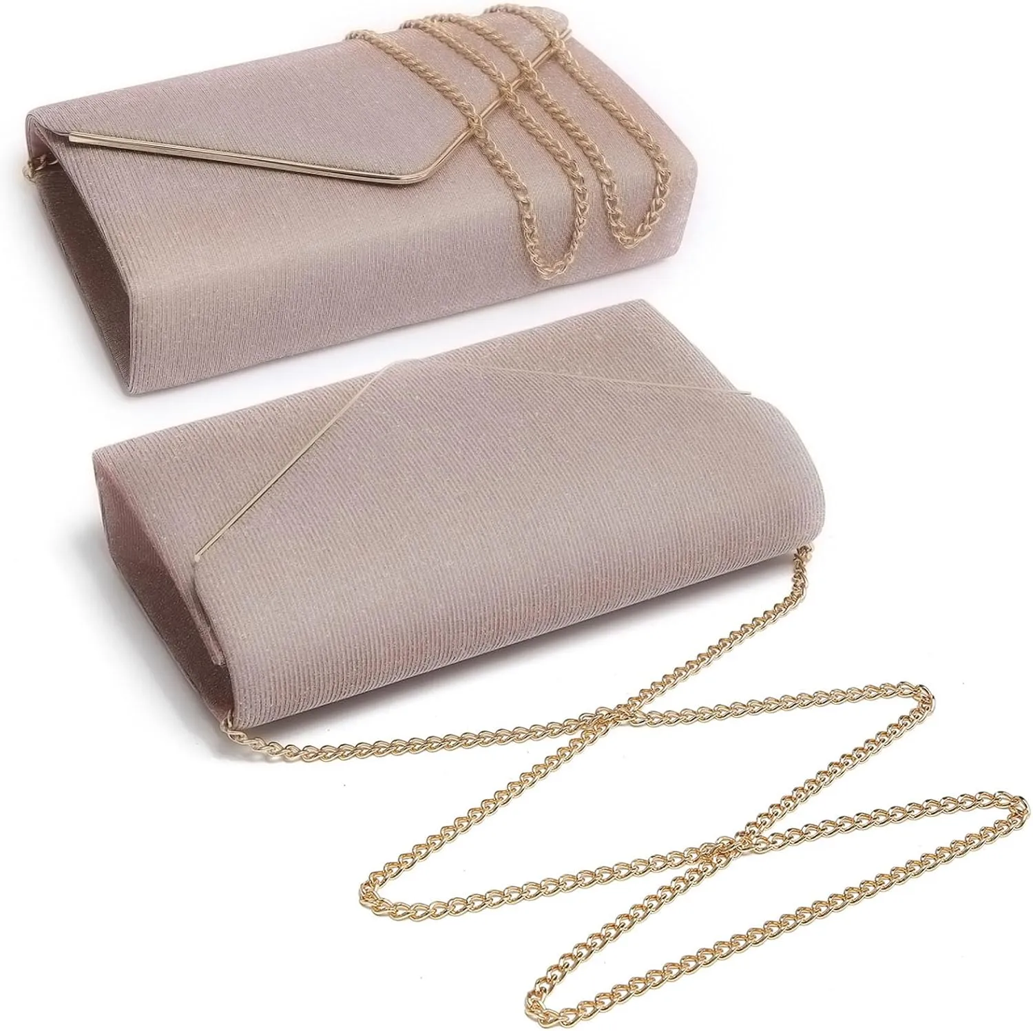 Dasein Women Glistening Clutches Handbags Evening Bags Wedding Purses Cocktail Prom Party Clutches