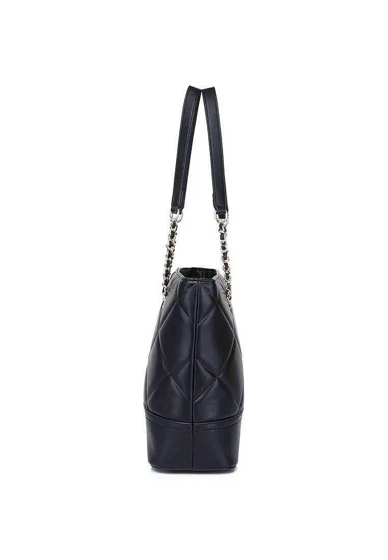 De Luna Quilted Totebag (Black)