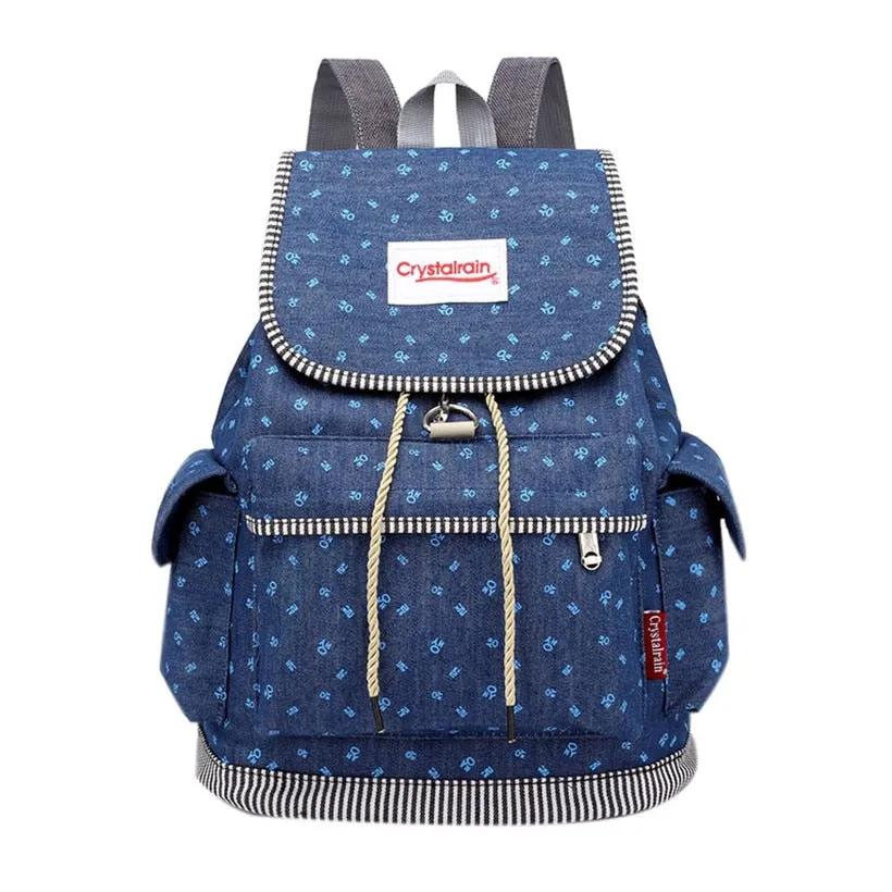 Denim Backpack For Woman