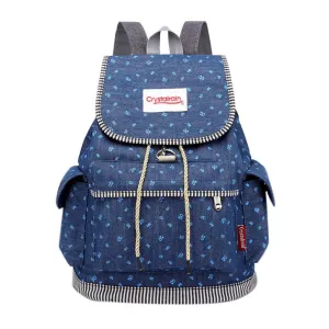 Denim Backpack For Woman