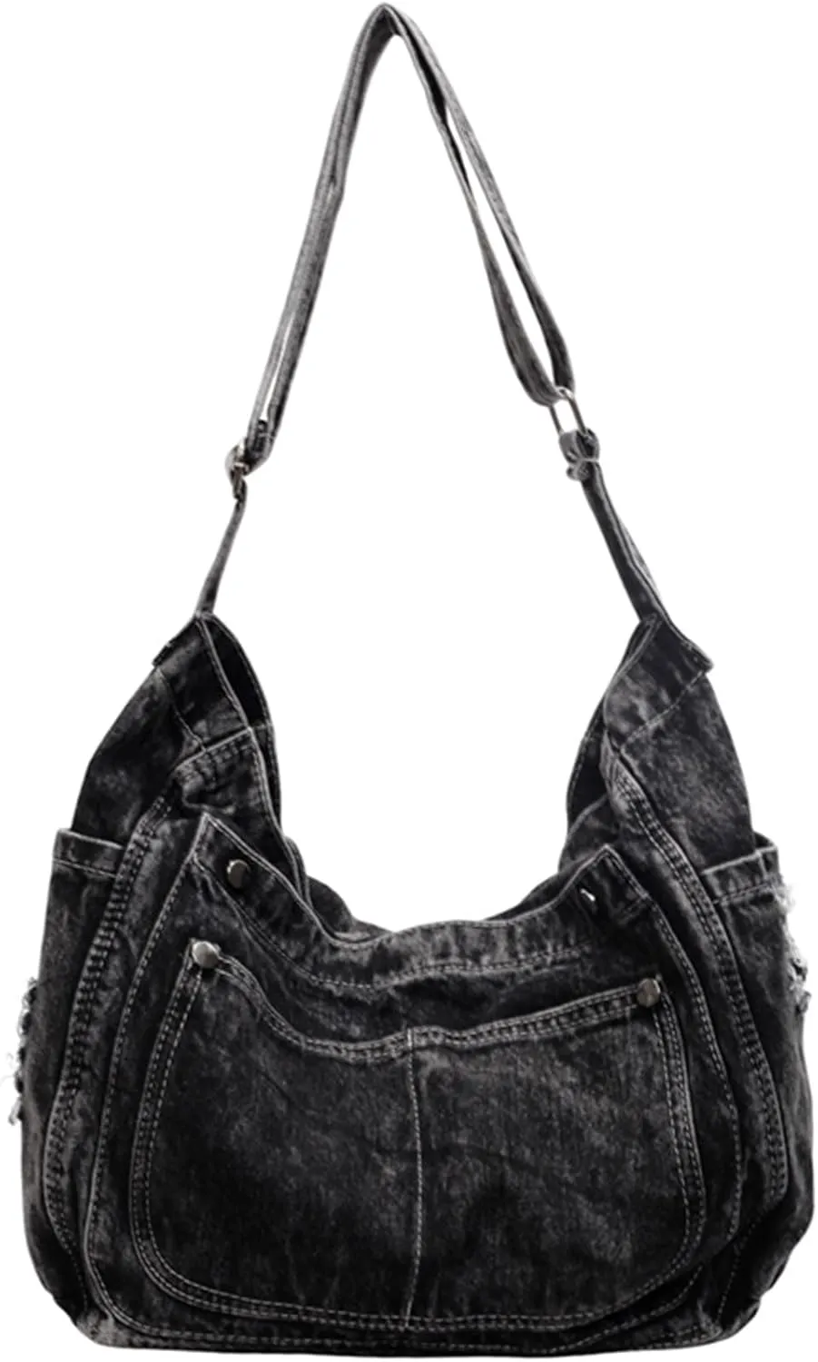 Denim Crossbody Bag Casual Messenger Shoulder Bag Change Purse Travel Daypacks