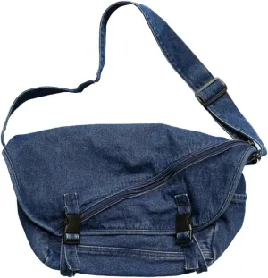 Denim Crossbody Bags For Women Men Retro Blue Jean Purses Tote Bag Canvas Messenger Bag Shoulder Bag Handbag