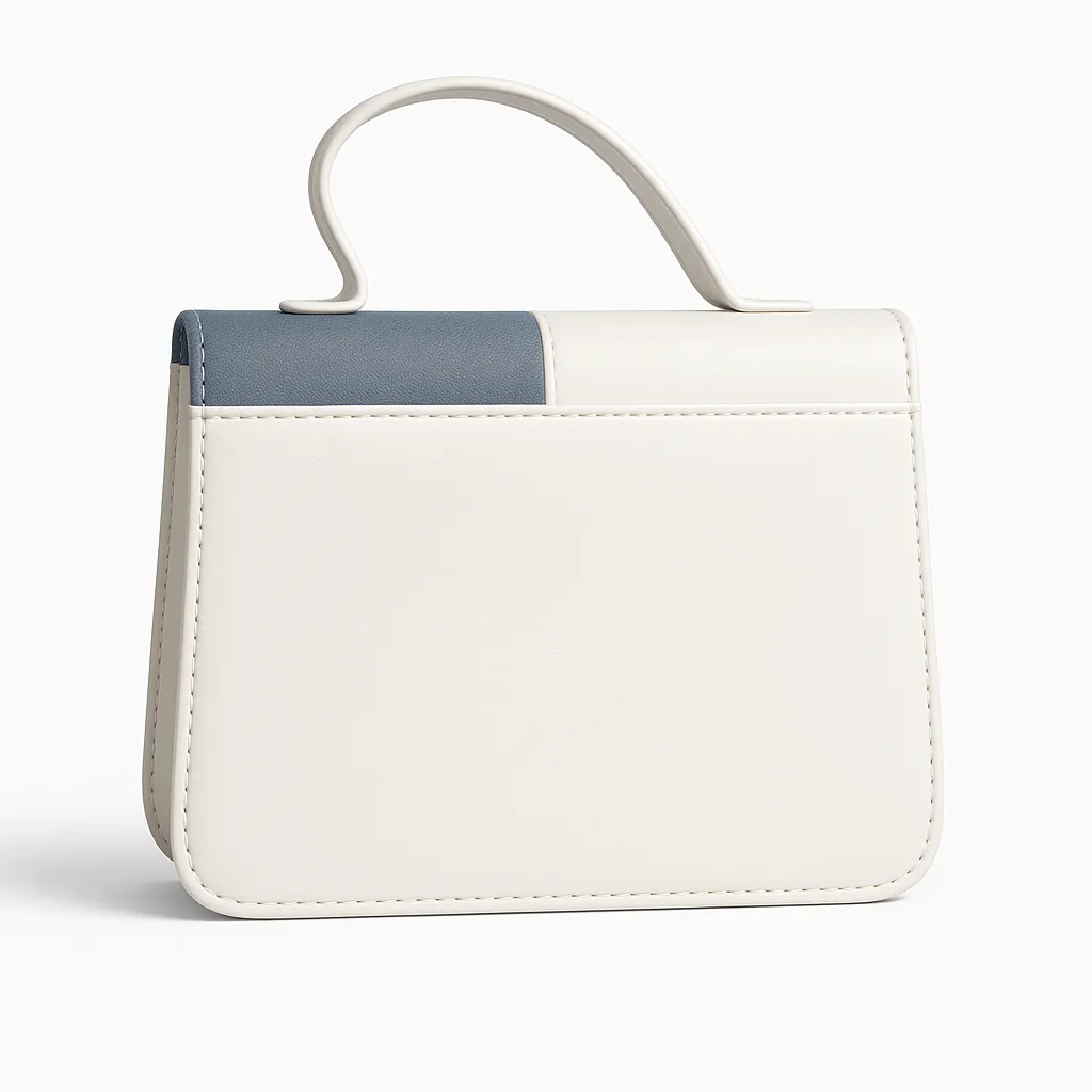 Denim-Inspired Messenger Bag