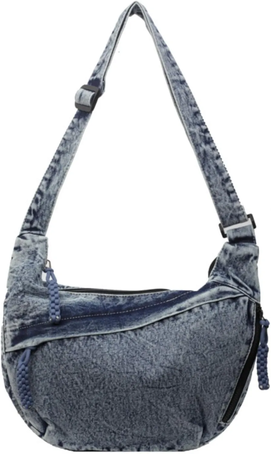 Denim Messenger Bag, Jean Crossbody Bag for Women Men