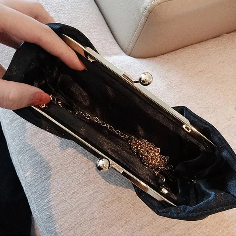 Diamond Elegant Bow Party Clutch Purse