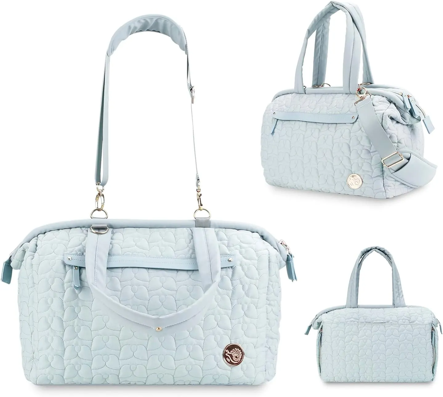 Diaper Quiltde Tote Large Mommy Maternity Bag Stroller Bag Upgrade Multi-Function with Adjustable Shoulder Strap