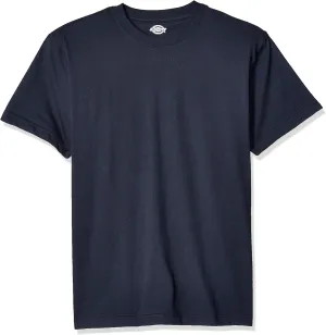 Dickies mens Short Sleeve Heavweight Crew Neck Work Utility T Shirt, Dark Navy, Large US