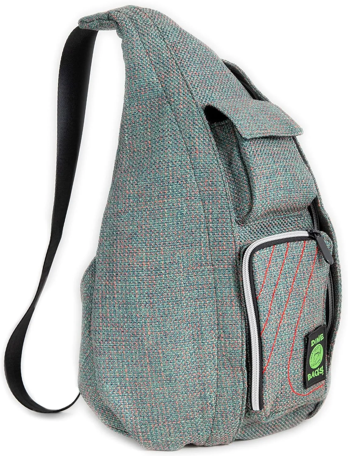 DIME BAGS - Slinger Crossbody Bag - Premium Over the Shoulder Sling Bag - Cross Body Strap Backpack (Aqua)