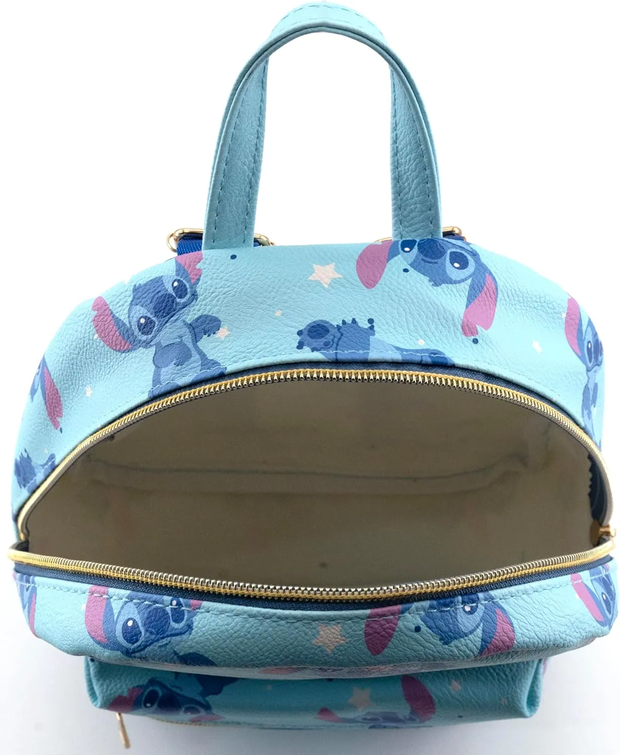 Disney Lilo and Stitch Backpack for Women, Men, Boys, Girls, Unisex | Cute PU Leather 10" Stitch Mini Backpack Purse Shoulder Purse | Stitch Bag and Stitch Accessories