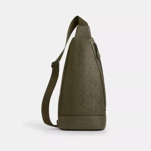 Dominic Sling Pack In Signature Leather