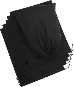 DR Cotton Blend Drawstring Bags 6-Pack For Shoes Storage Pantry Gifts (14 x 17 inch - 6 pack)