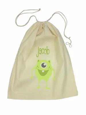 Drawstring Bag - Green Alien