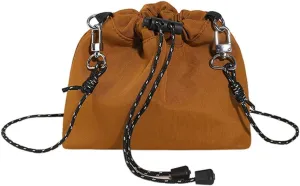 Drawstring Crossbody Bag for Women Nylon Bucket Bag Waterproof Tote Handbag Lightweight Shoulder Bag Satchel Bag