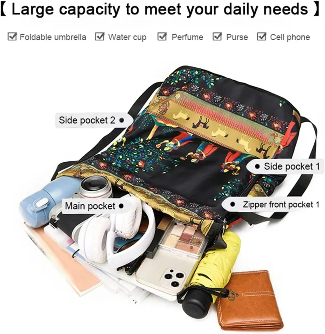 Drawstring Foldable Large Capacity Dry-wet Separation Travel Sports Backpack Waterproof Gym Bag with Multiple Pockets (B)