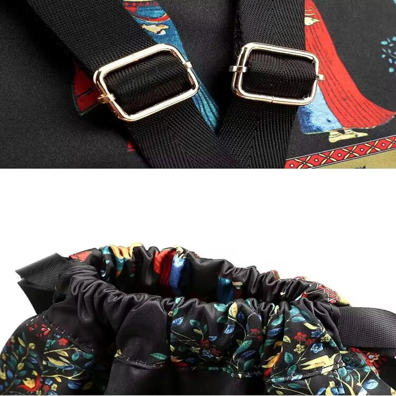 Drawstring Foldable Large Capacity Dry-wet Separation Travel Sports Backpack Waterproof Gym Bag with Multiple Pockets (B)
