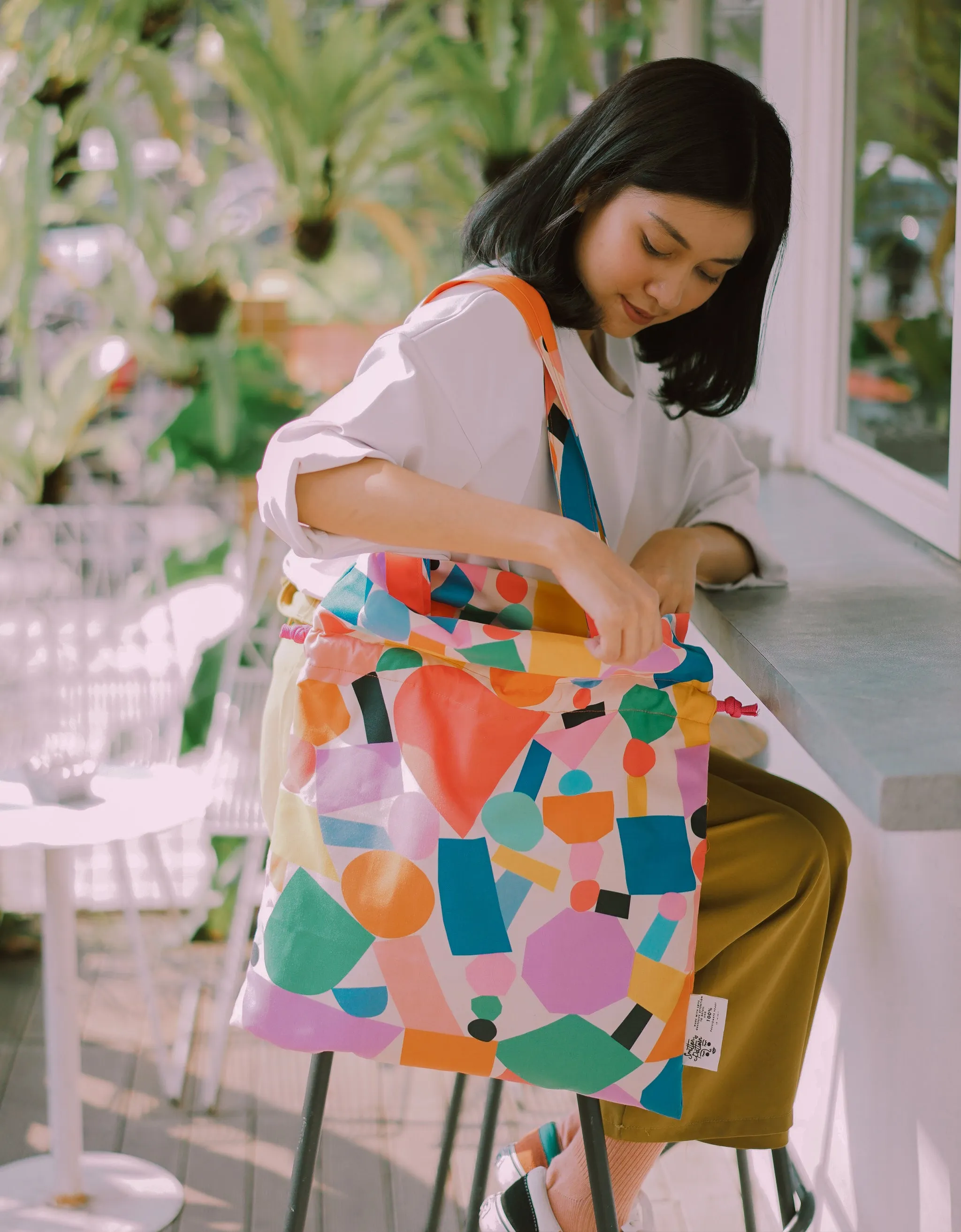 Drawstring Tote Bag - Oshapes
