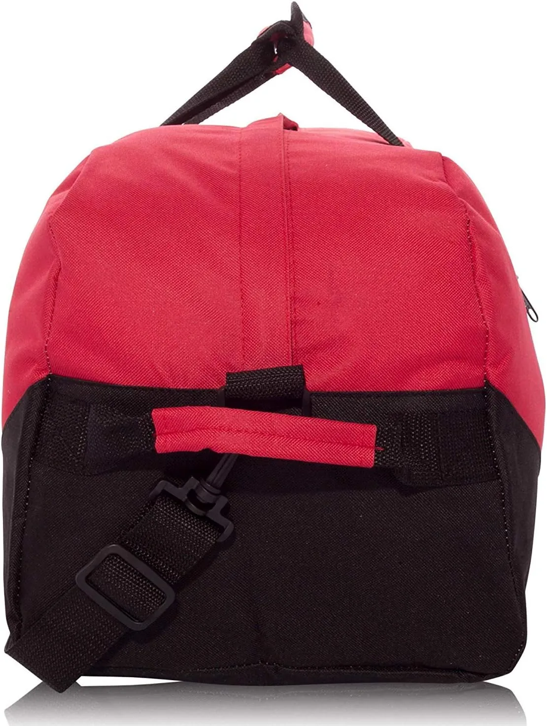Duffle Bag, Gym bag, Heavy Duty Travel Bag Two Tone (Red - Large (21" x 11" x 11"))