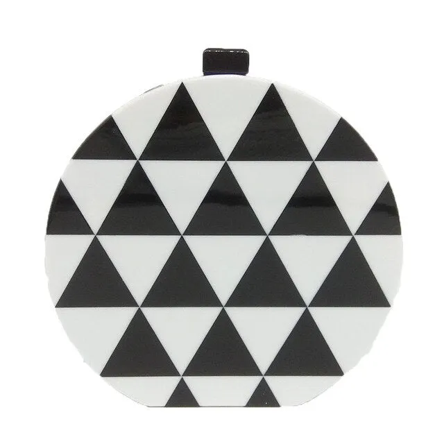 Elisa acrylic clutch bag