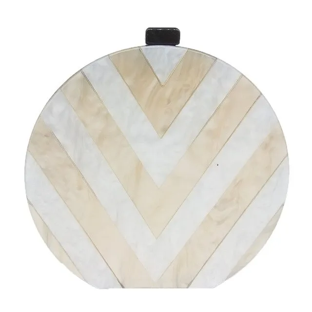 Elisa acrylic clutch bag