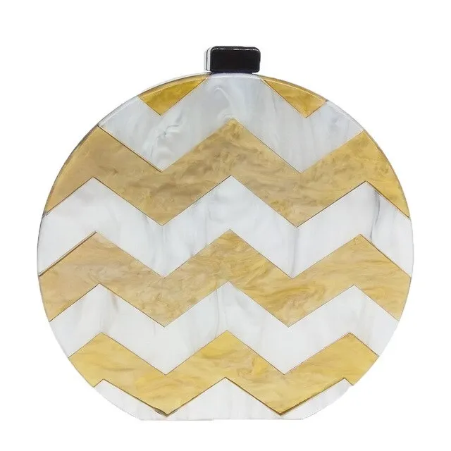 Elisa acrylic clutch bag