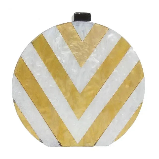Elisa acrylic clutch bag