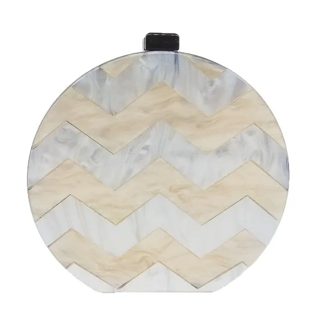Elisa acrylic clutch bag