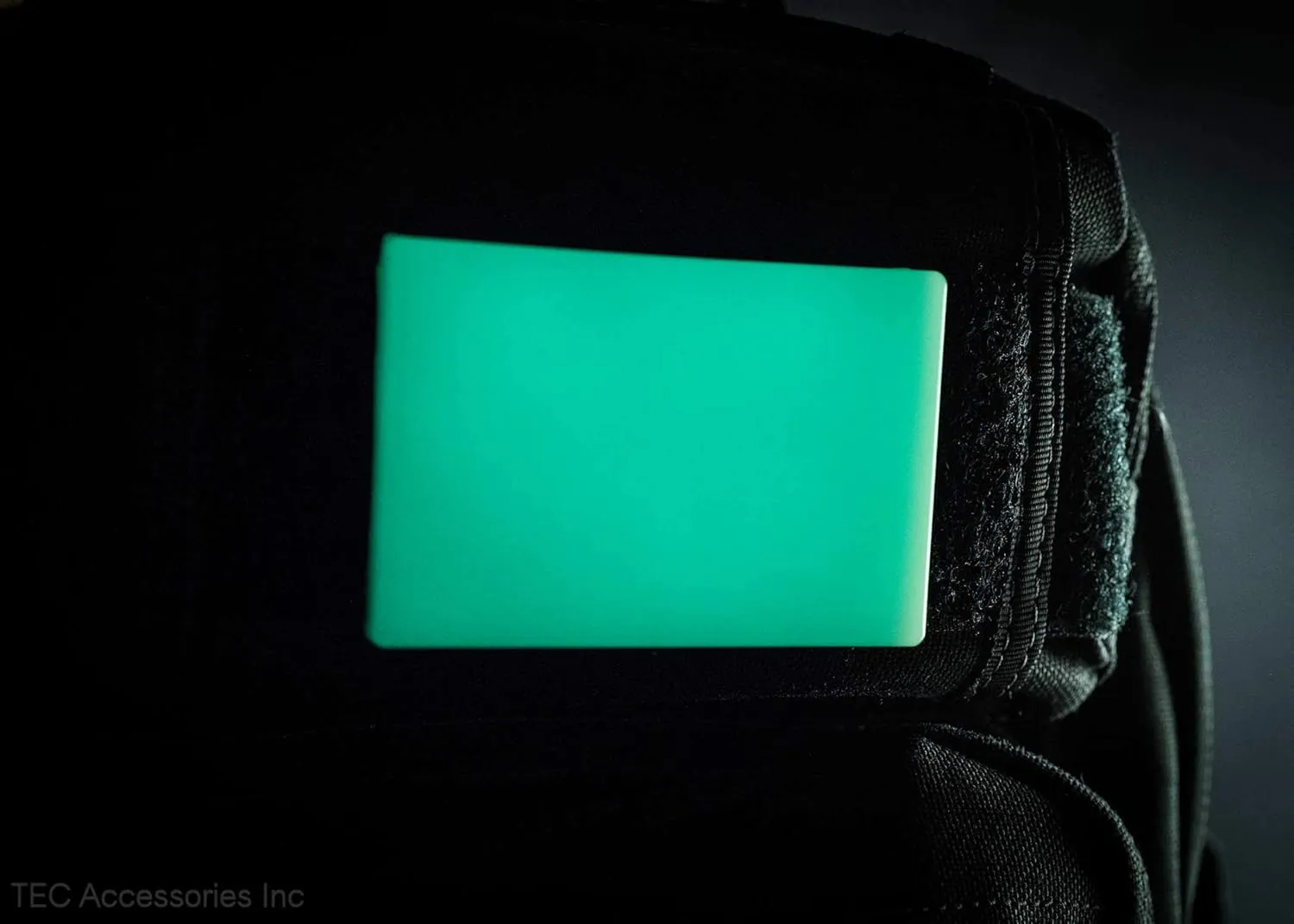 Embrite Beacon Morale Patch (Aqua) - Everyday Carry Glow in The Dark Patch with Hook and Loop Attachment - Tactical Military Airsoft Patches for Indoor and Outdoor Gear