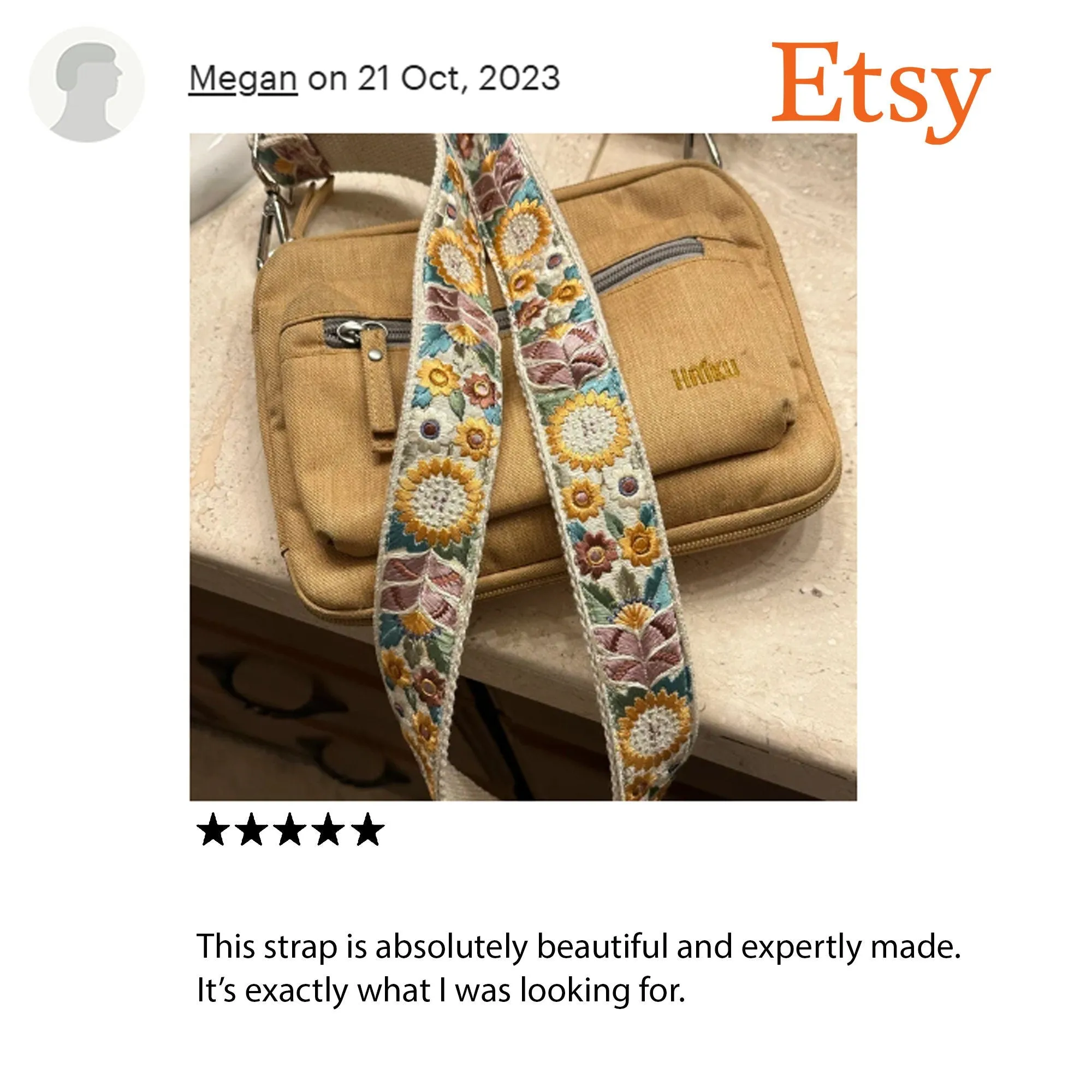 Embroidered Purse Strap Crossbody Strap for Purses Boho Bags Strap Embroidery Replacement Strap Boho Guitar Strap Handbag Strap gift for her