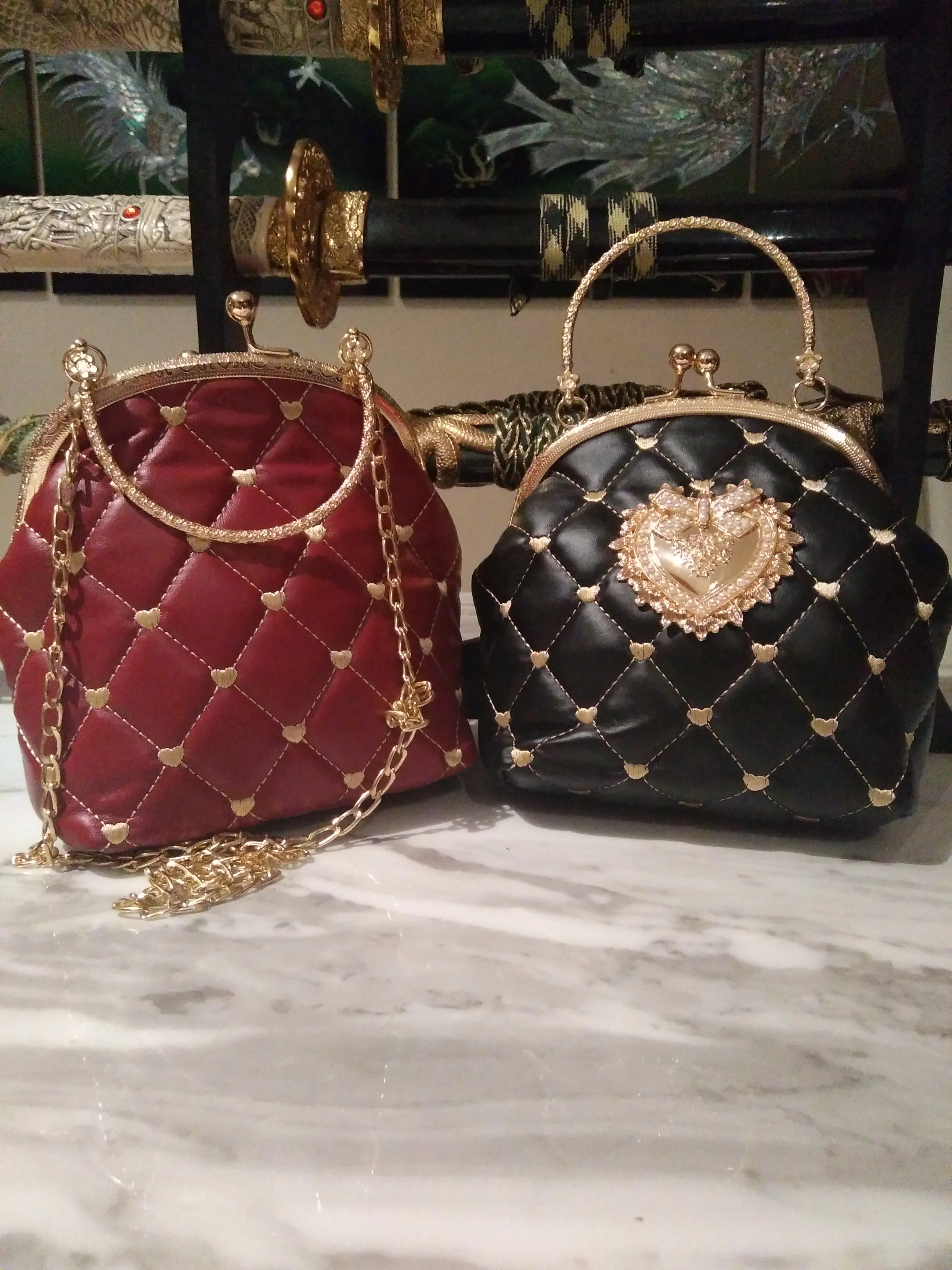 Embroidery PU Clutch