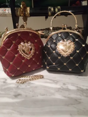 Embroidery PU Clutch