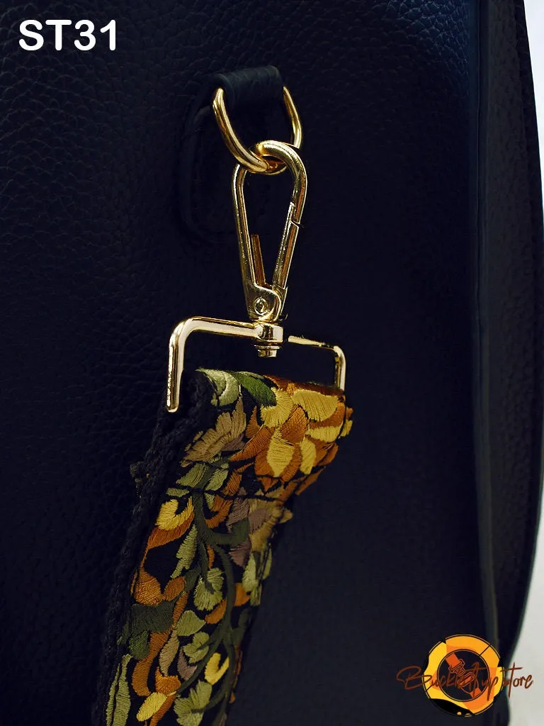 Embroidery Replacement Strap Purse Strap Crossbody Strap for Purses Embroidered Boho Bags Strap Boho Guitar Strap Handbag Strap gift for her