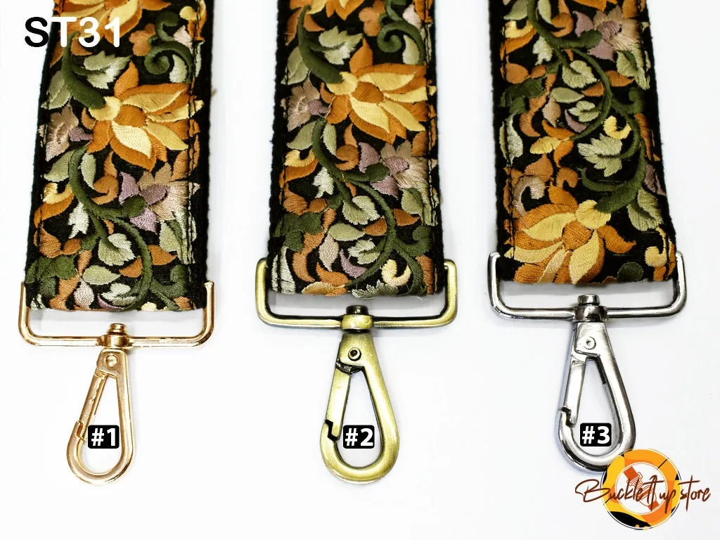 Embroidery Replacement Strap Purse Strap Crossbody Strap for Purses Embroidered Boho Bags Strap Boho Guitar Strap Handbag Strap gift for her