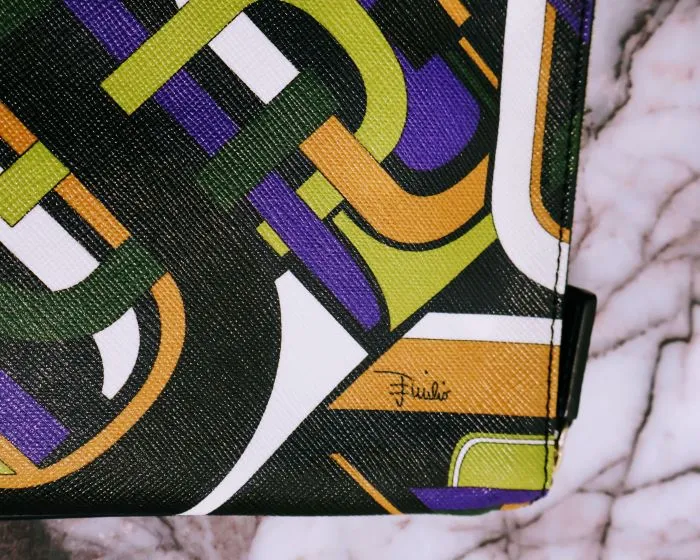 Emilio Pucci Leather Clutch Purse