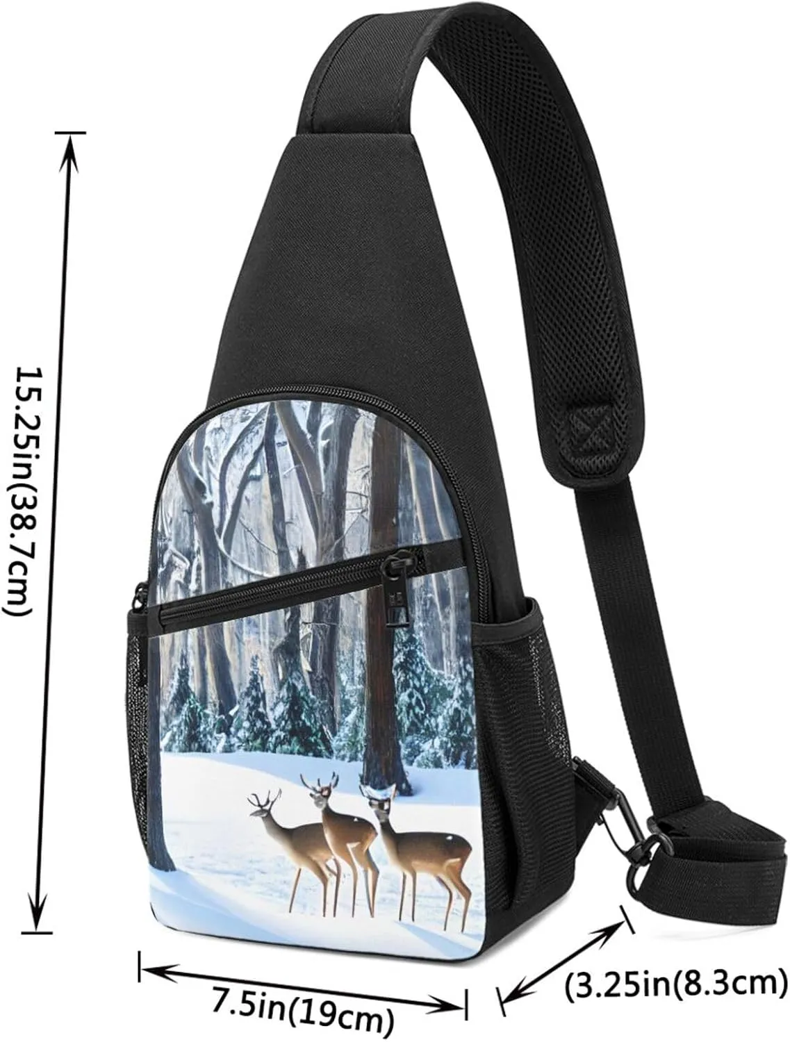 England Symbols Crossbody Chest Bag, Casual Backpack, Small Satchel, Multi-Functional Travel Hiking Backpacks