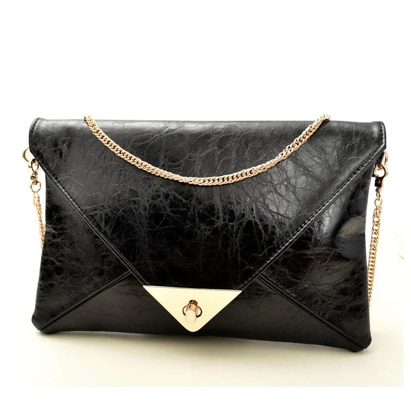 Envelope clutch bag messenger bag shoulder pouch women pu leather handbags A40-246