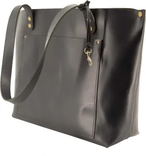 ENVOY Bucket Bag Large Leather Tote Bag for Women, Shoulder Handbag/Purse for Work with Storage for Laptops and Books