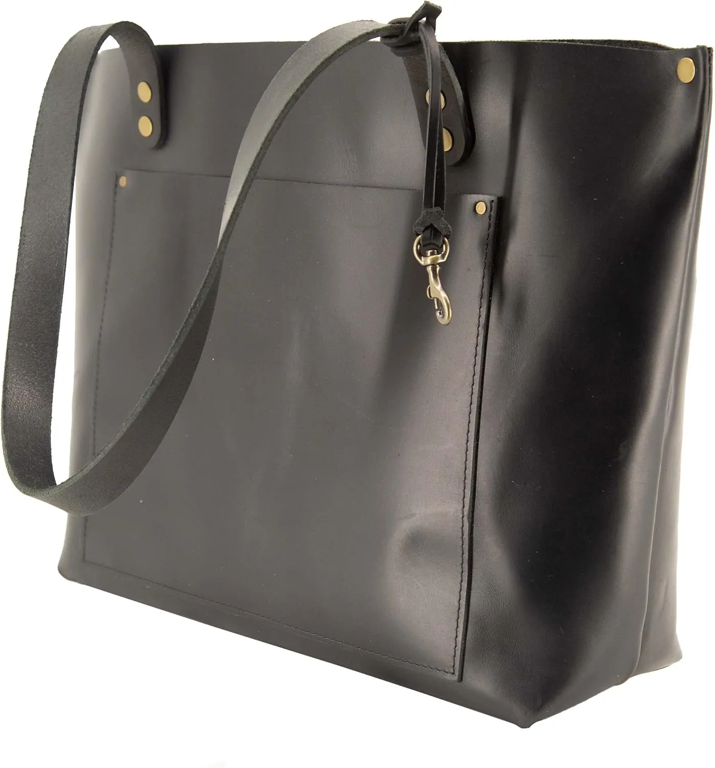 ENVOY Bucket Bag Large Leather Tote Bag for Women, Shoulder Handbag/Purse for Work with Storage for Laptops and Books