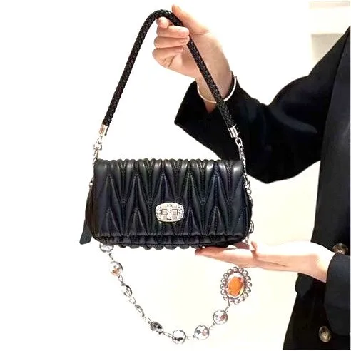 Essential Collection MM Pattern Cream Leather Evening Clutch