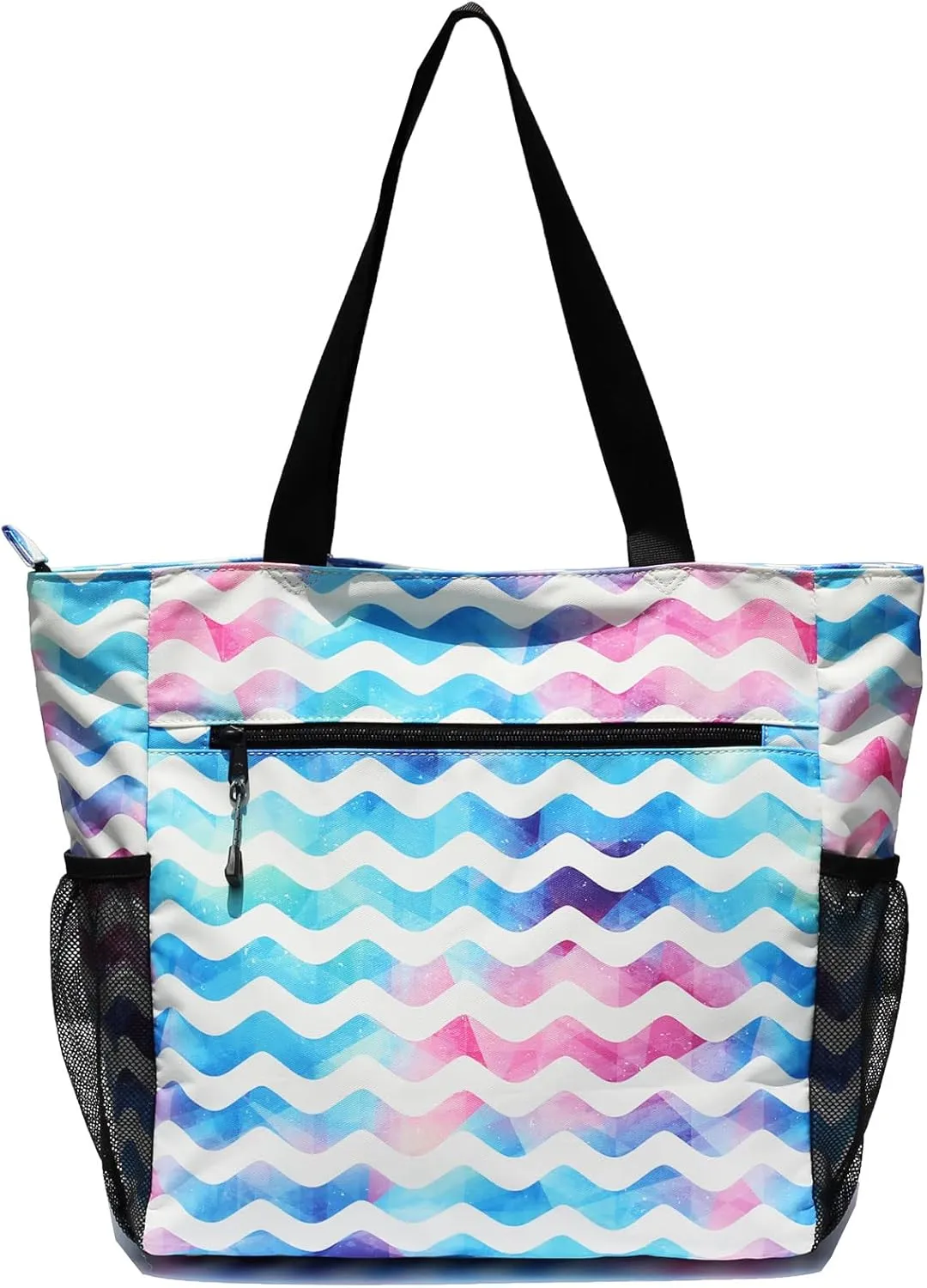 ESVAN Original Floral Tote Bag Large Shoulder Bag with Multi Pockets for Gym Travel Beach Daily Bags
