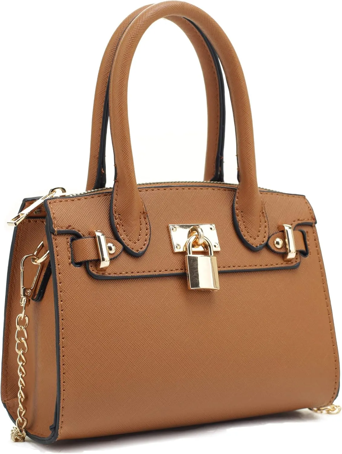 EVVE Women's Evening Bag Party Clutches Mini Satchel Purses Cocktail Prom Handbags with Chain and Lock