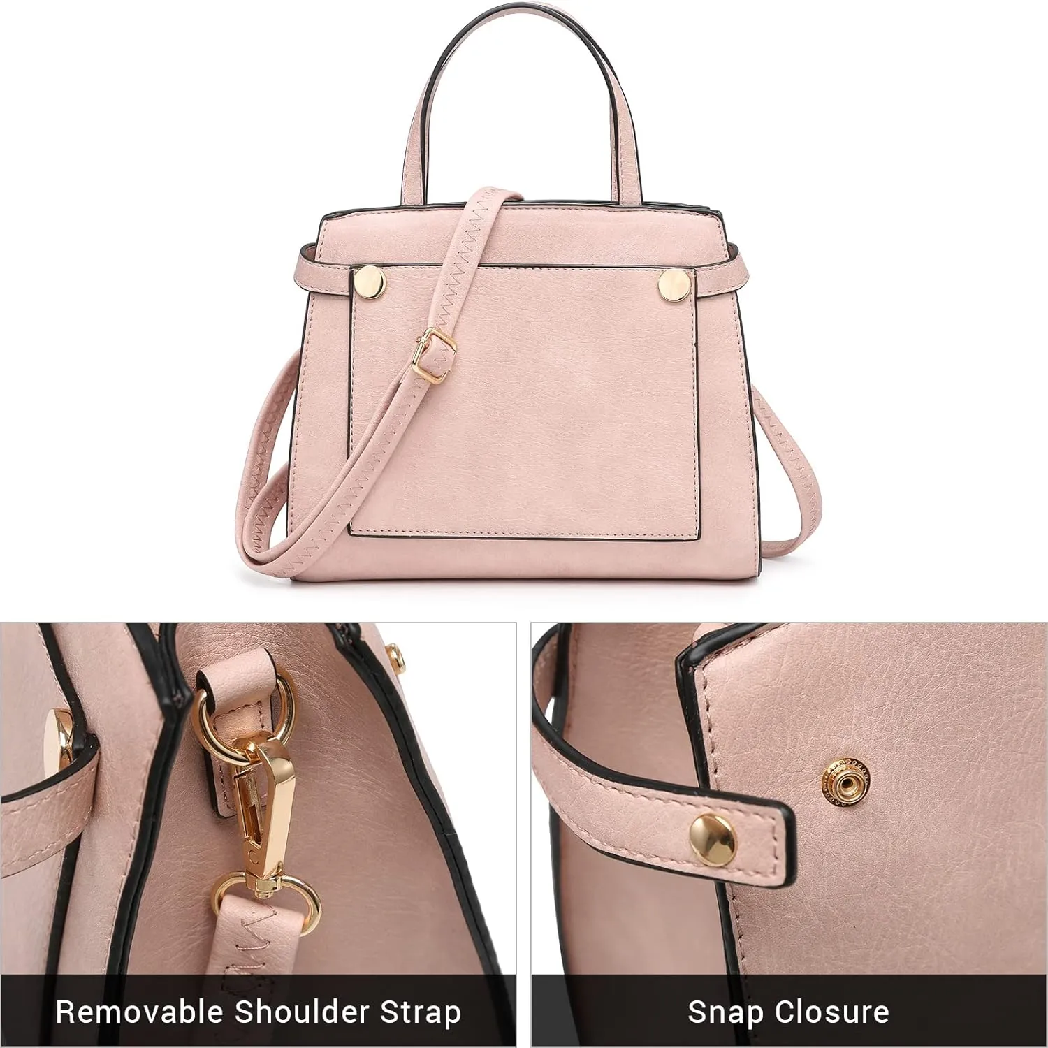 Fashion Handbags and Purses for Women Large Work Tote Bag Top Handle Satchel Shoulder Bag 3pcs Hobo Purse Set