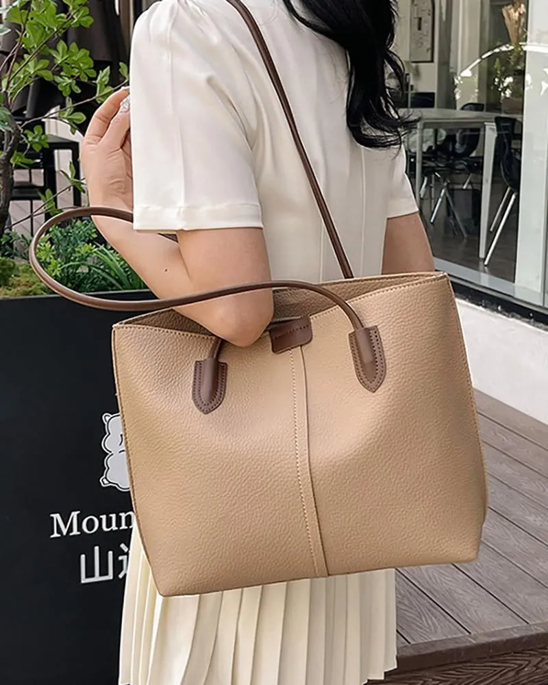 Fashion Tote Bag for Women Large PU Leather Top Handle Satchel Shoulder Purse Oversized Work Handbags