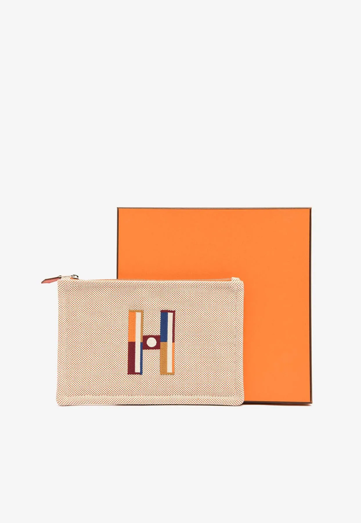 Faubourg PM Corner Case in Orange and Ficelle H Canvas