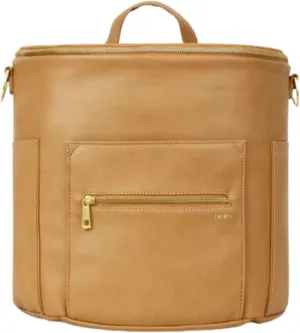 FAWN DESIGN The Original Diaper Bag, Faux Leather Diaper Bag Backpack, Vegan Leather, Large Capacity Baby Bag for Mom