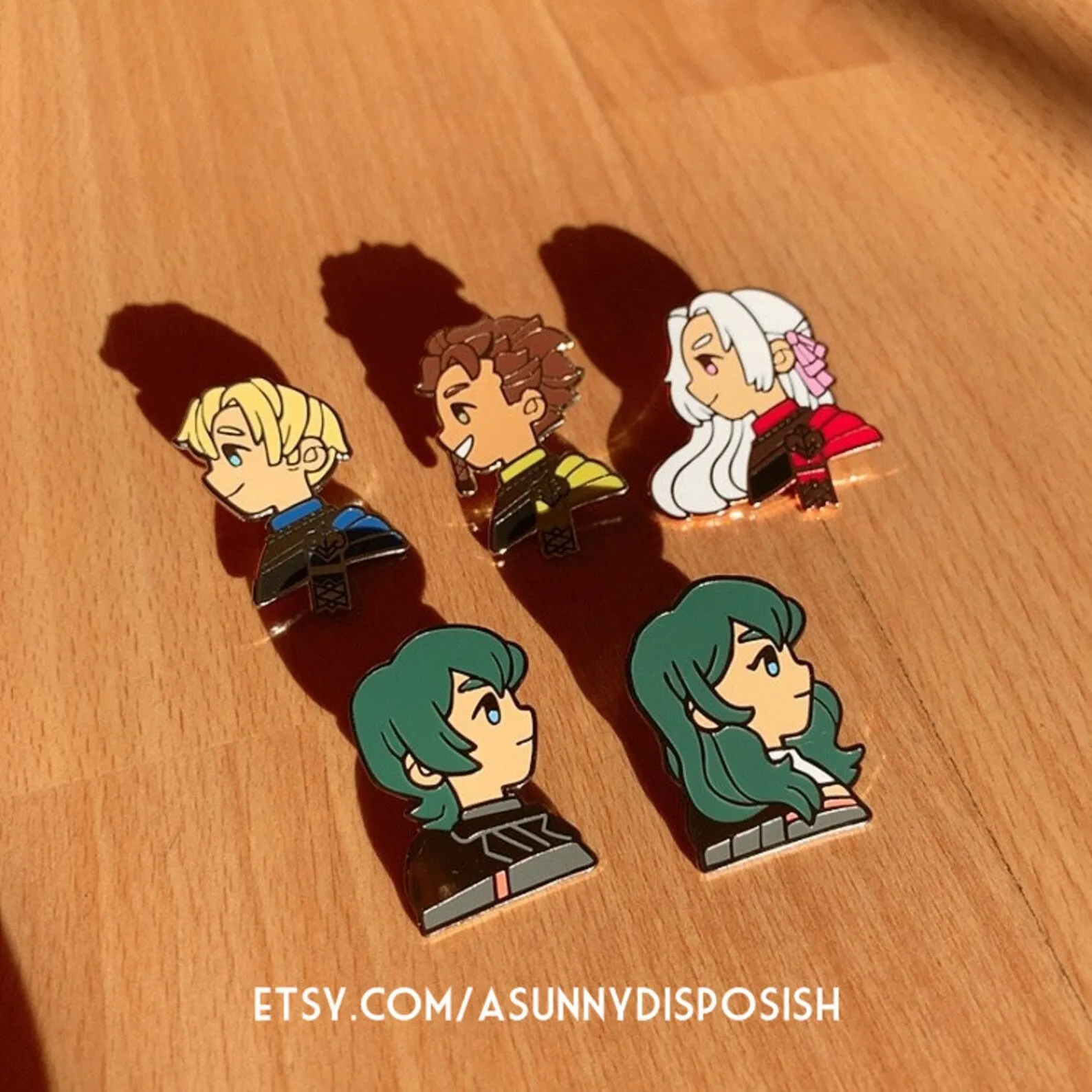 FE3H Blue Lions Dimitri Collar Pin Set