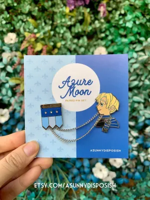 FE3H Blue Lions Dimitri Collar Pin Set