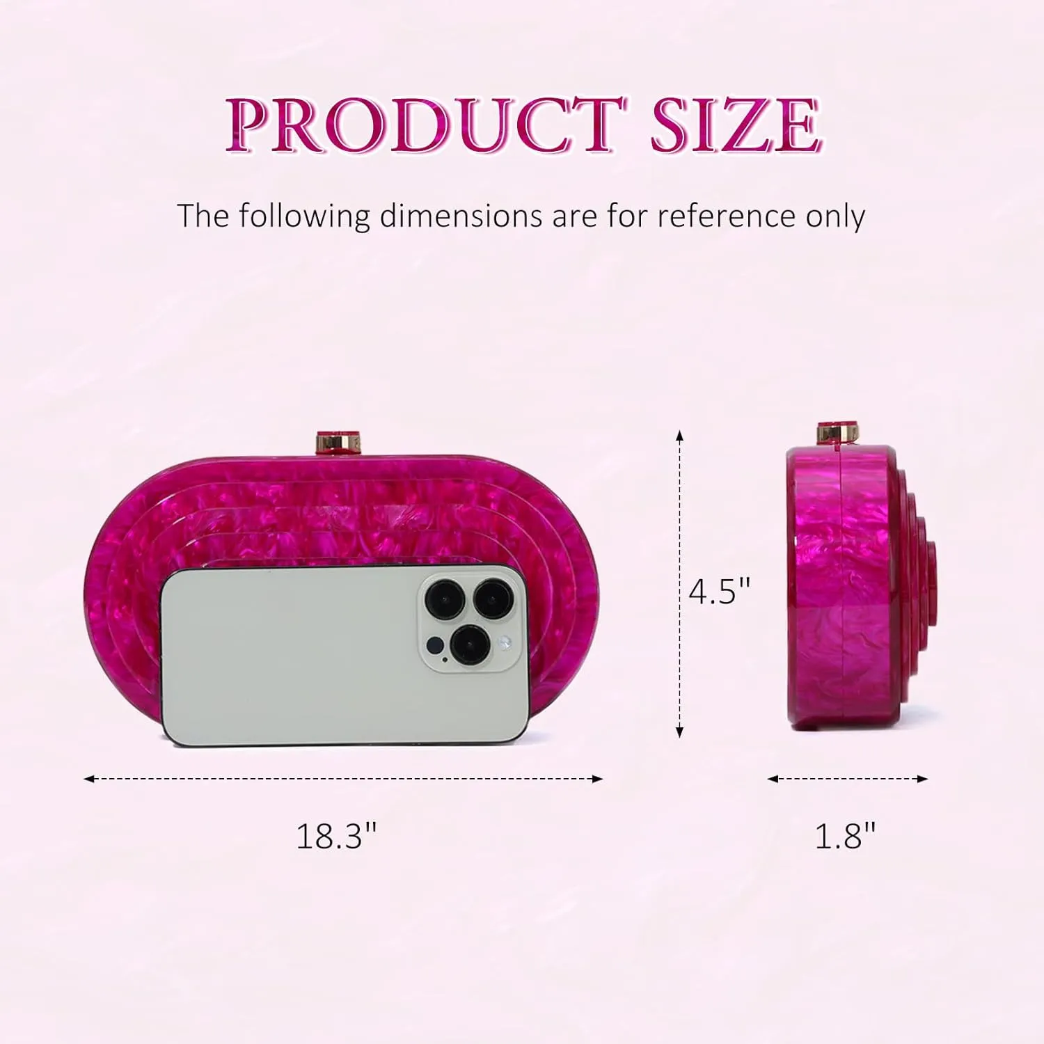 Fecialy Acrylic Evening Clutch Bag for Women Shell Shape Handbags Marbling Purse Formal Party Bridal Wedding Crossbody Bag