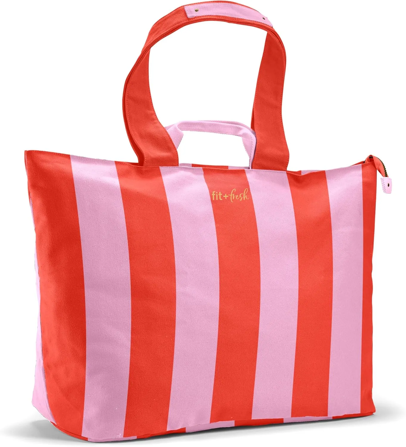 Fit & Fresh Large Beach Bag for Women - Extra Large Travel Tote With Pockets