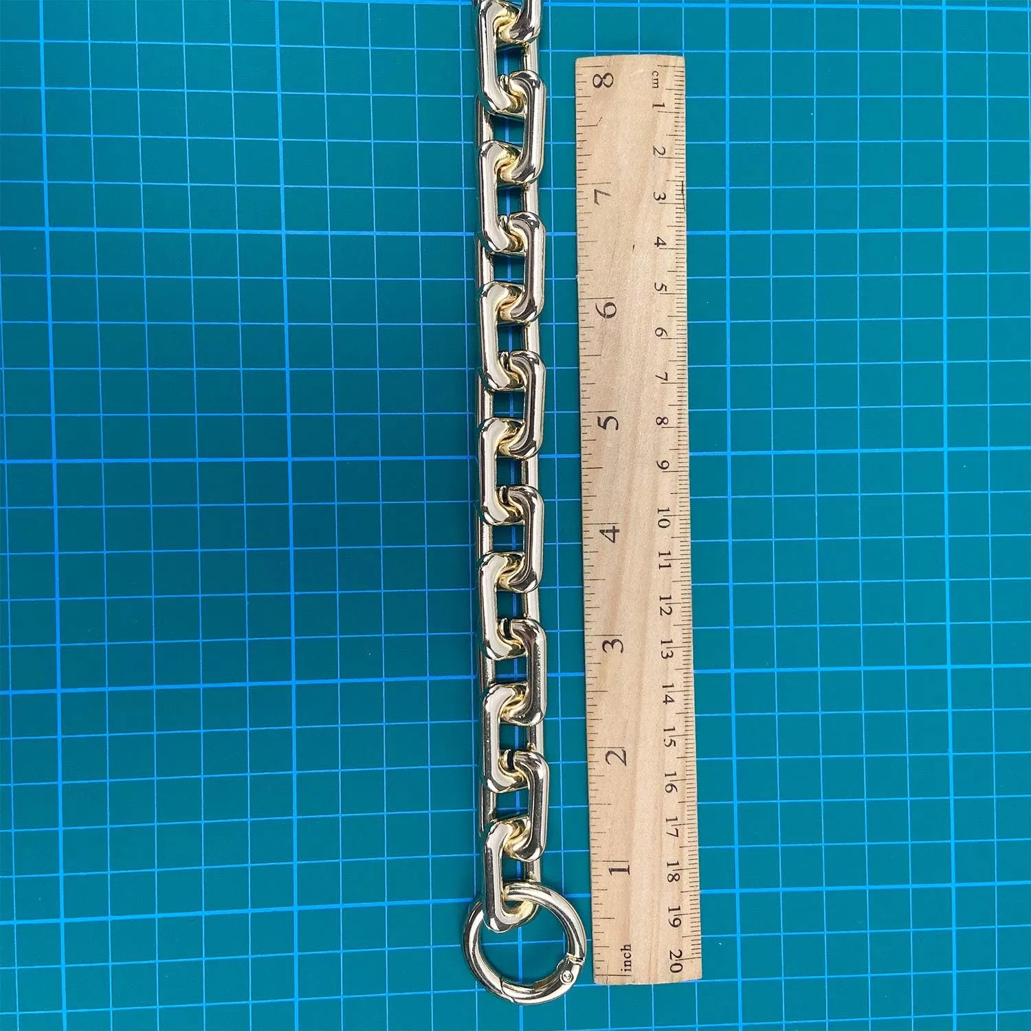 Flat Chain Strap Gold Handbag Chains Accessories Purse Clutches Handles Wrist Replacement Straps with Metal Buckles