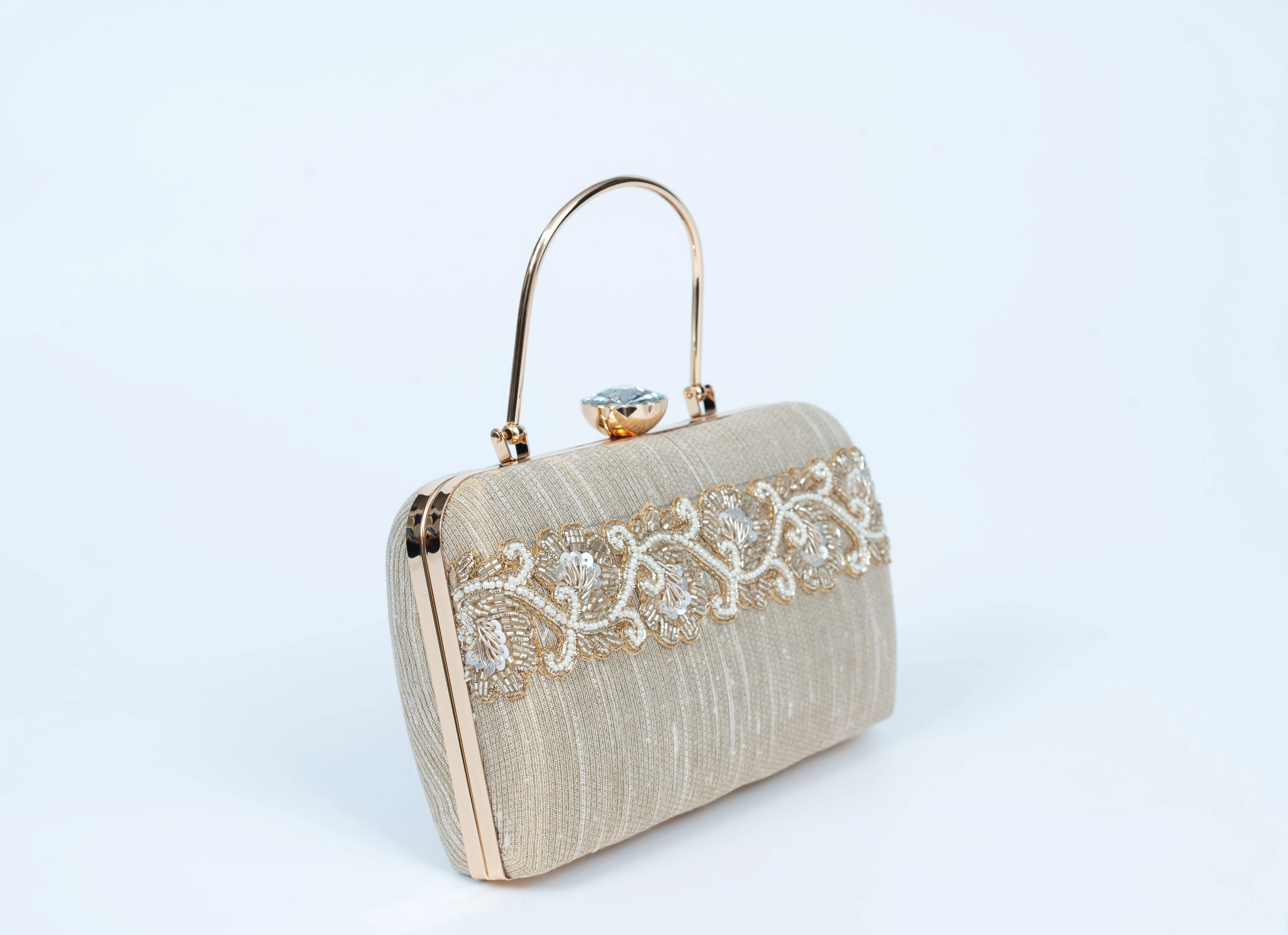 Framed Gold Clutch